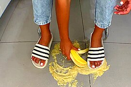 Chinese femdom, chinese foot feed, banana foot - free porn video