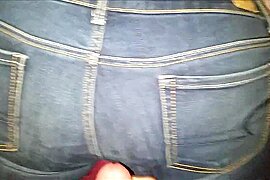 Cum covered ass in AE jeans - free porn video