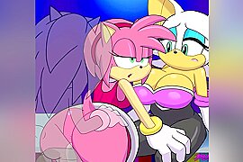 Rouge The Bat Gets Cucked By Amy Rose - free porn video