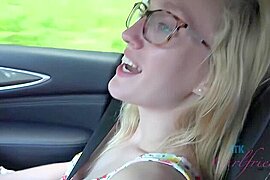 You fuck & play with blonde Victoria outdoors in POV - free porn video